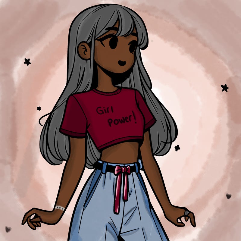 girl in a cute crop top