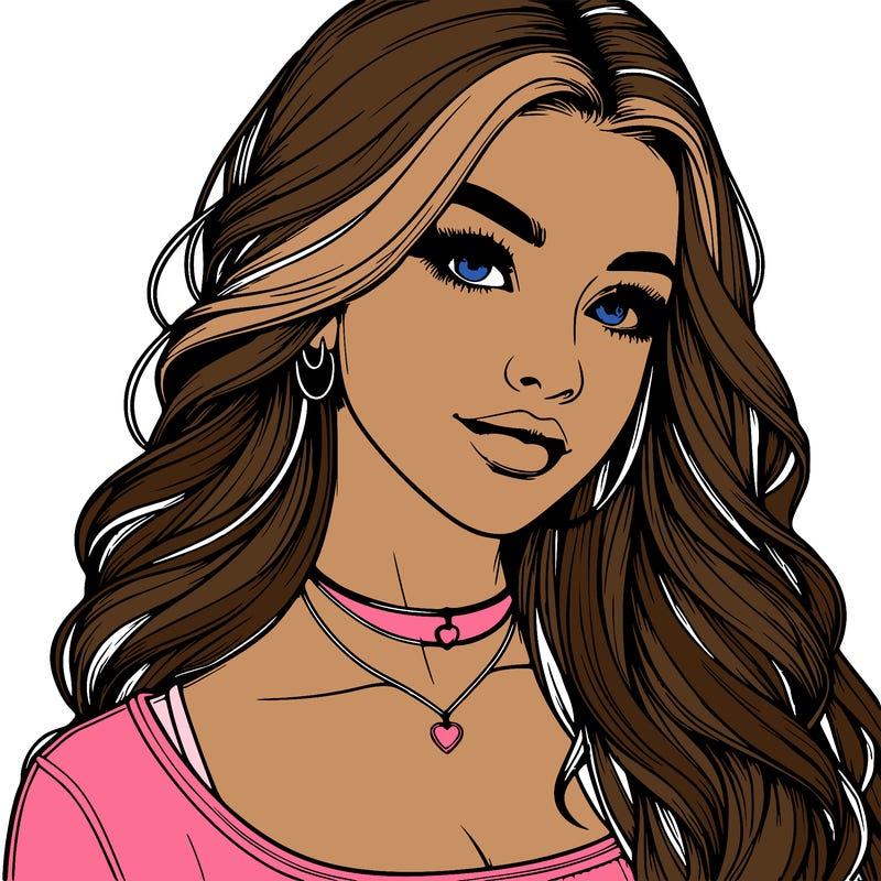 detailed realistic girl