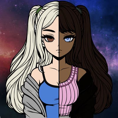 realistic girl split