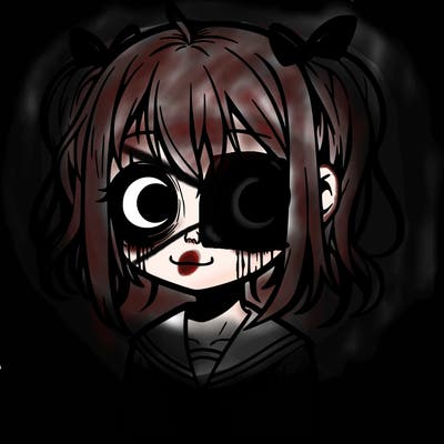 creepy anime girl