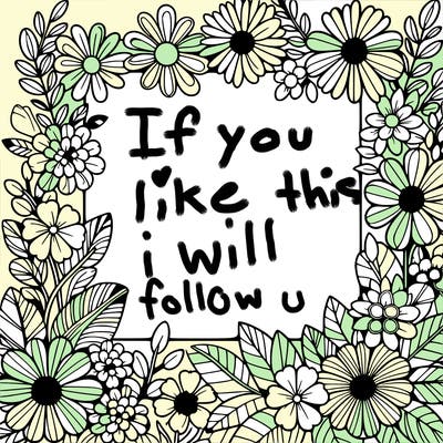 a frame out of some flowers