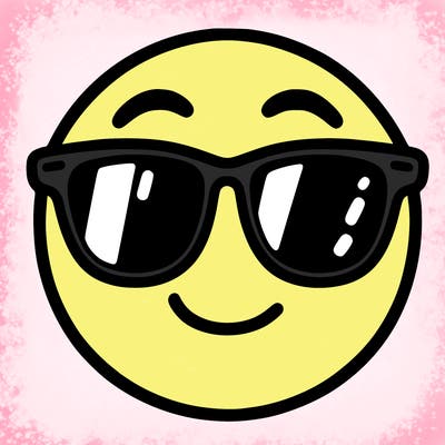 emoji with sunglasses