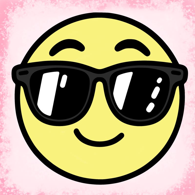 emoji with sunglasses