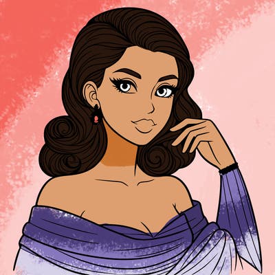 an elegant woman