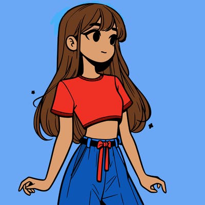 girl in a cute crop top