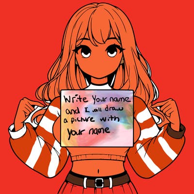 girl holding a blank sign in a long sleeve crop top