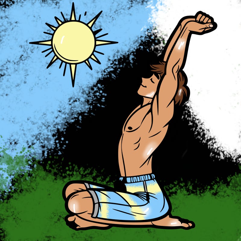 human stretch of the day