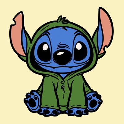 stitch in a dog costume