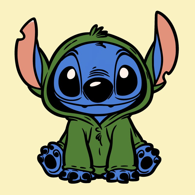 stitch in a dog costume