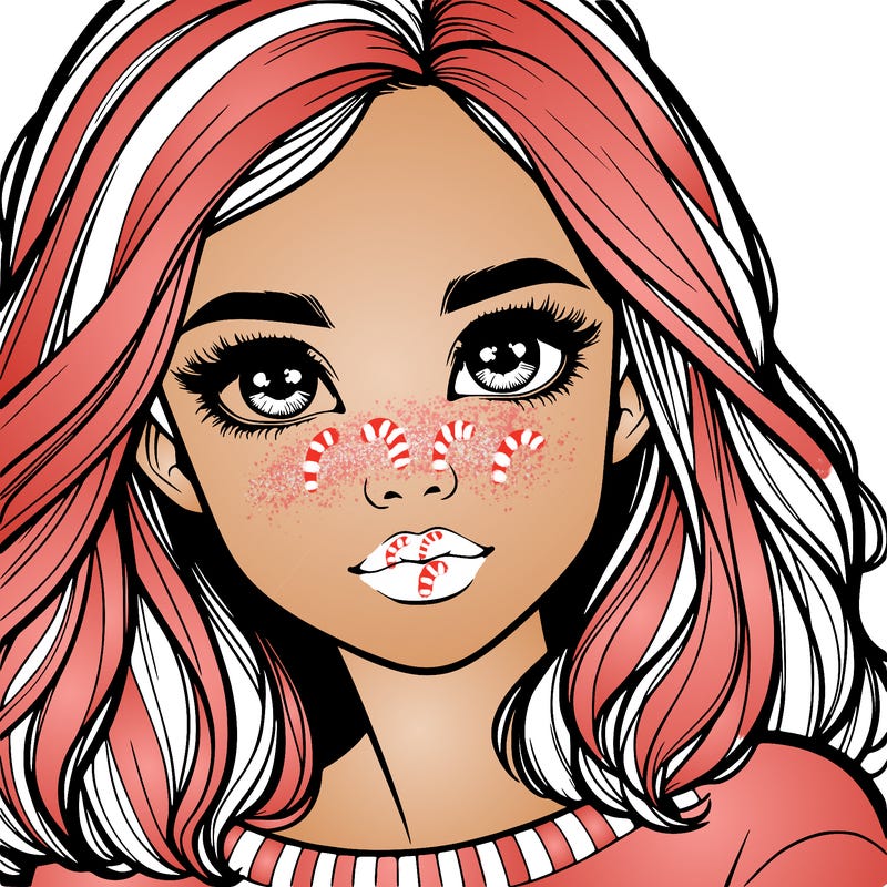 realistic girl whith cute eyes