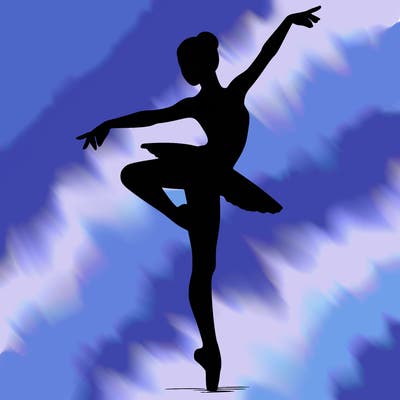 realistic person doing ballet