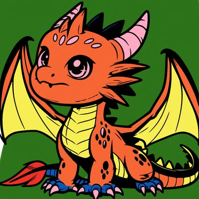 fierce baby night dragon
