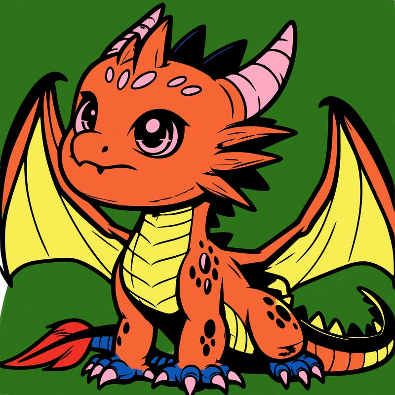 fierce baby night dragon