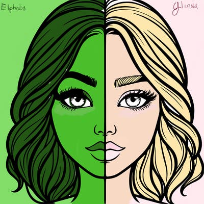 realistic girl split half