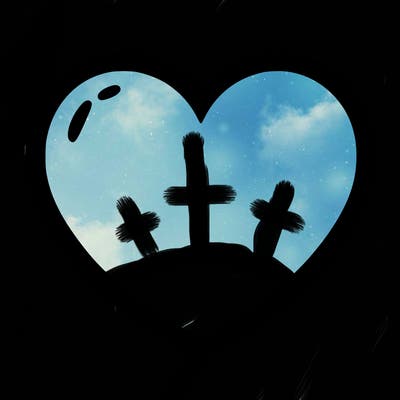 a blank heart