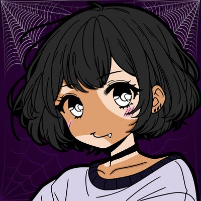 cool anime girl with short hair