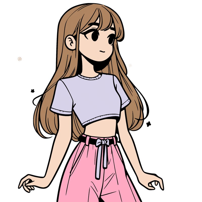 girl in a cute crop top