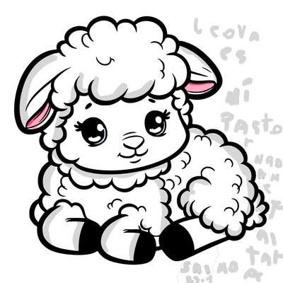 a baby sheep
