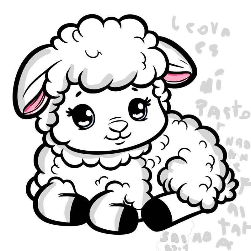 a baby sheep