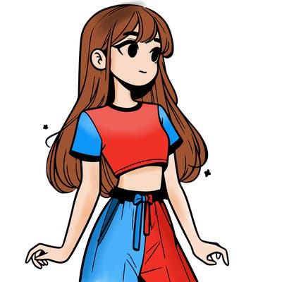 girl in a cute crop top