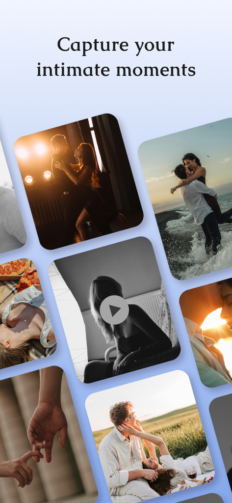 Just Between Us - Couples Chat - Galleria fotografica romantica per coppie per condividere momenti intimi in modo sicuro