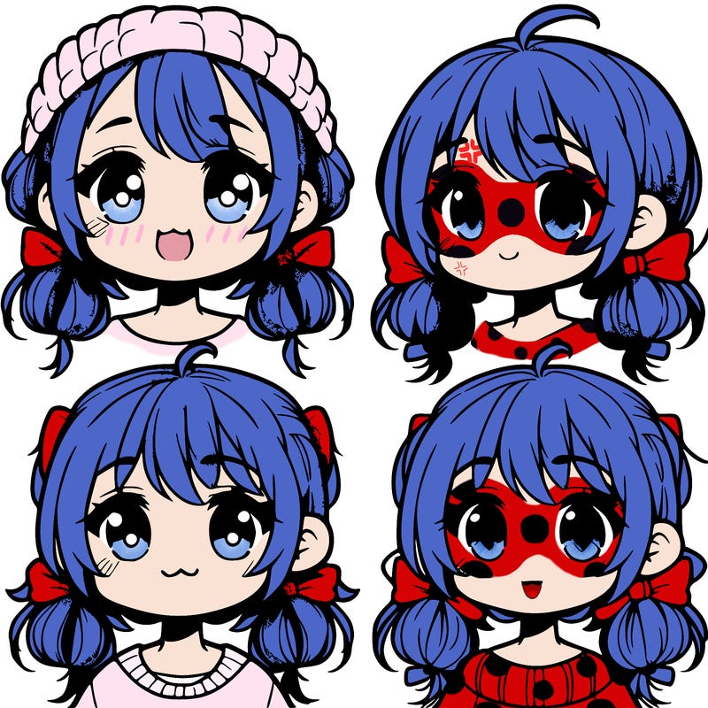 manga character girl kid