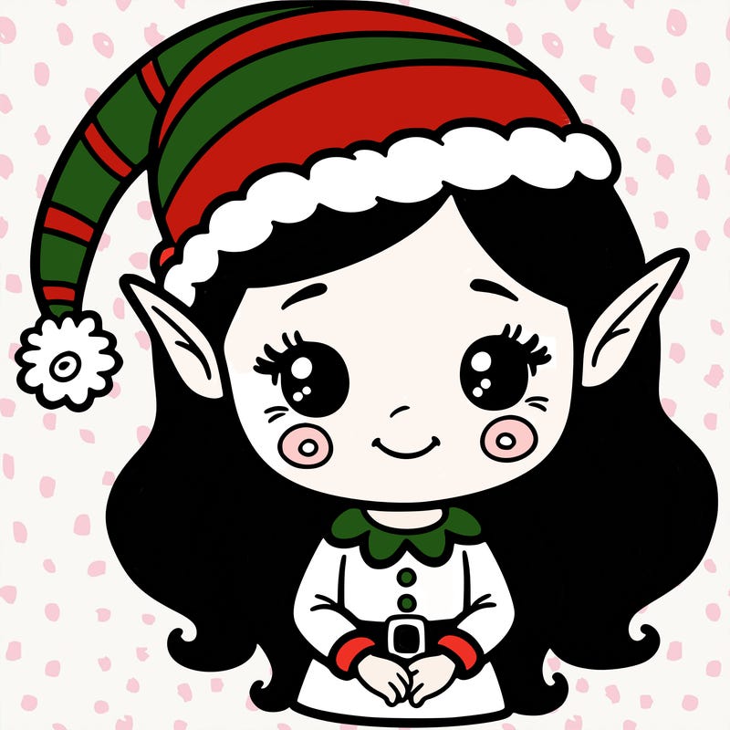 christmas elf girl
