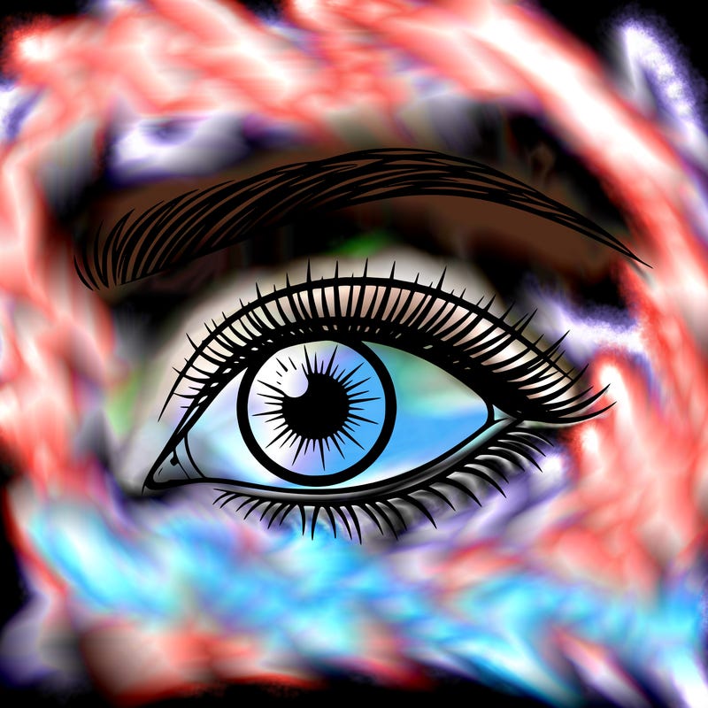 a very realistic eye