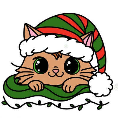 cat christmas