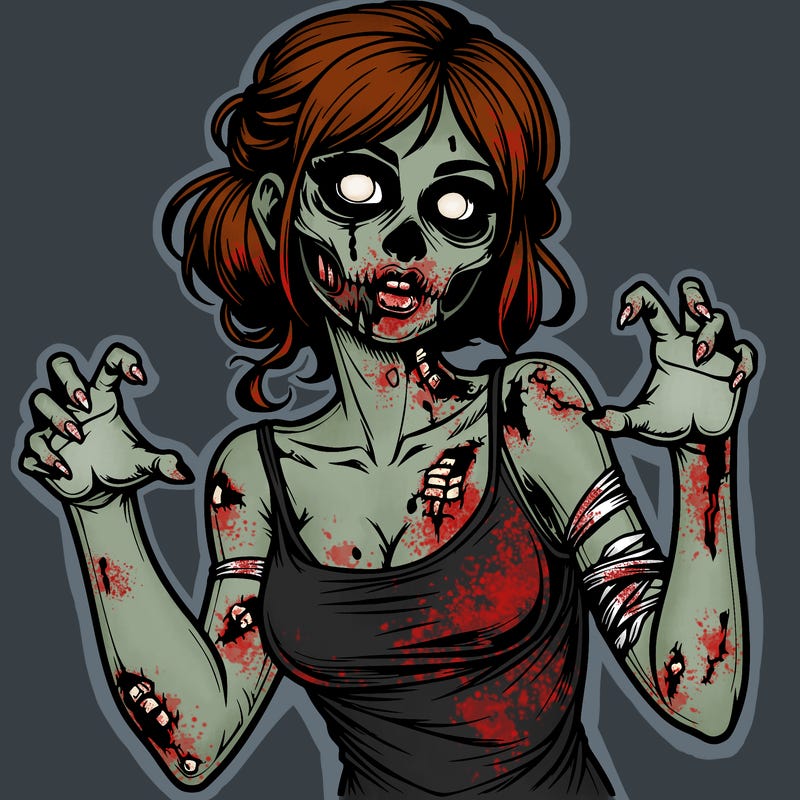 realistic zombie girl
