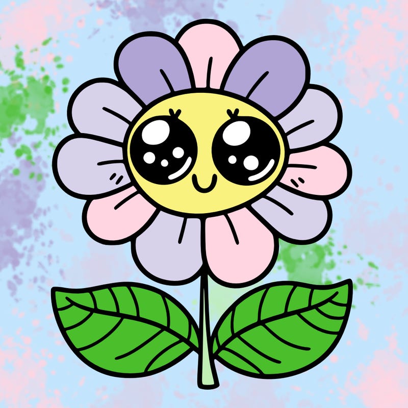 flower with eyes