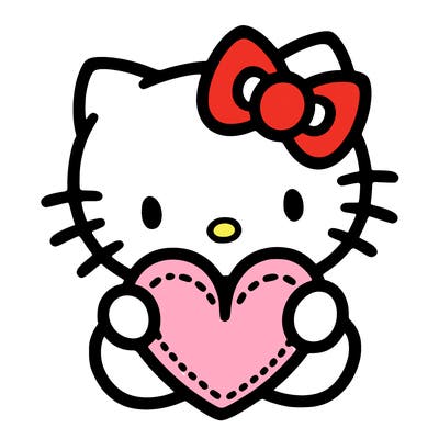 hello kitty with heart
