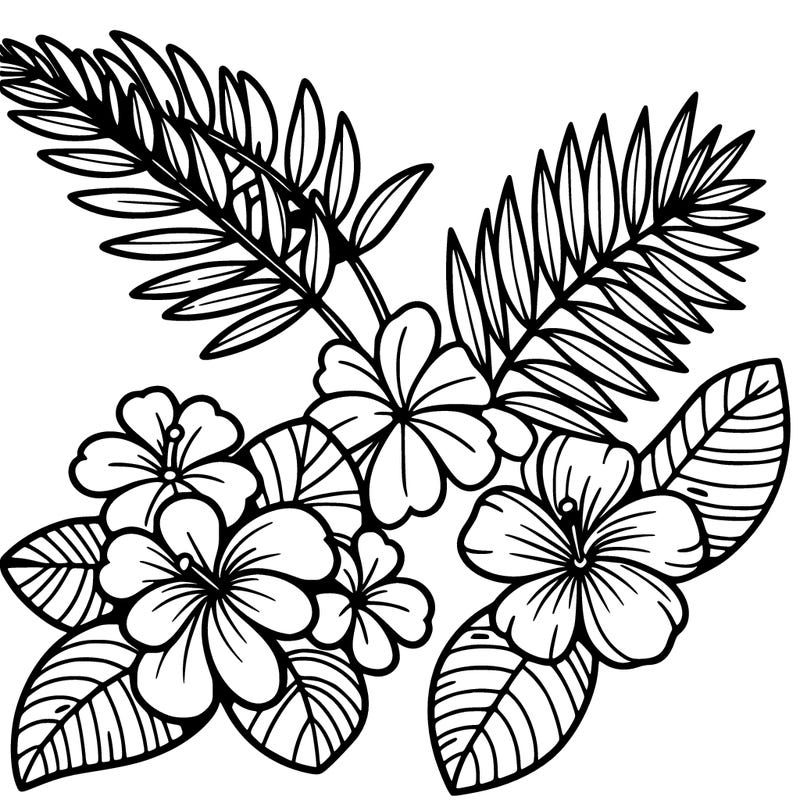 flowers but tropical