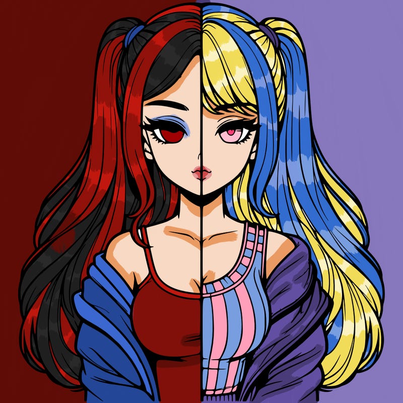 realistic girl split