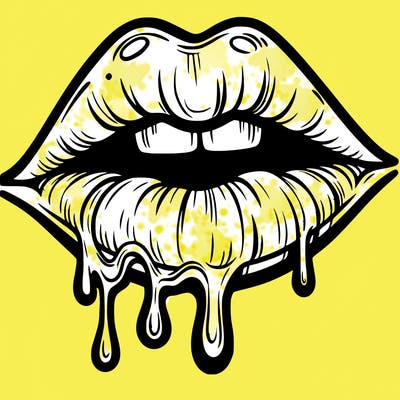 lips that look realistic and drip