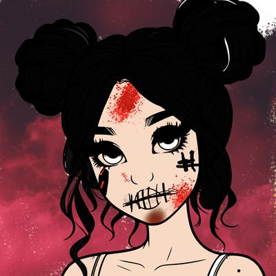 realistic girl with space buns