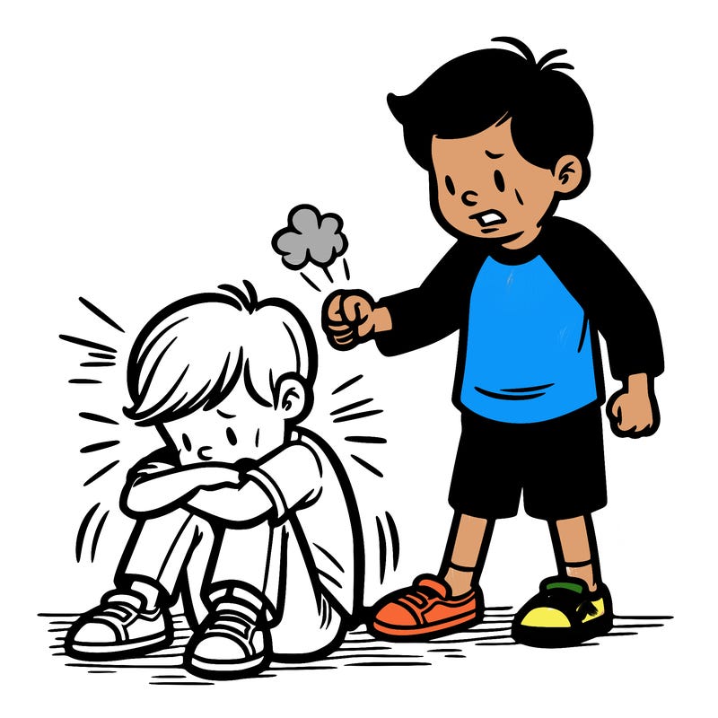 a boy getting bullied