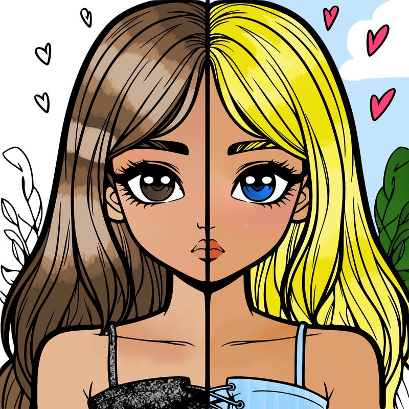 realistic girl split