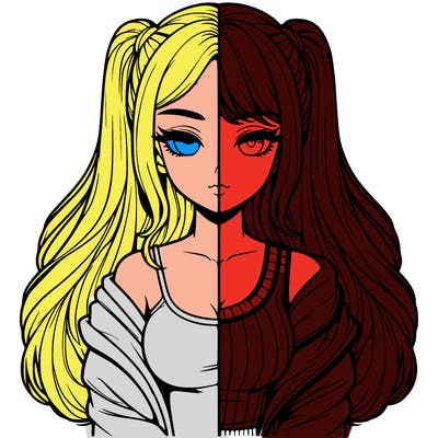 realistic girl split