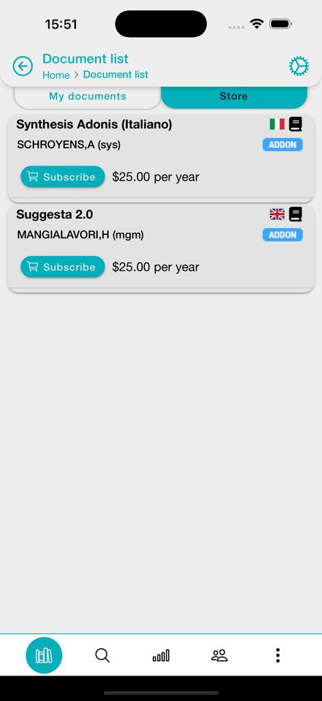 OpusGo - OpusGo app store screen showing homeopathy book subscription options