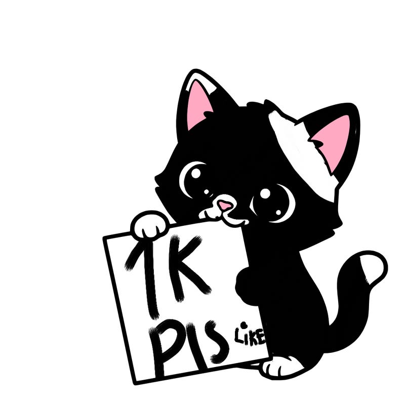 a small cat with a blank sheet of paper in its hand. the cat is sooooooo cute!