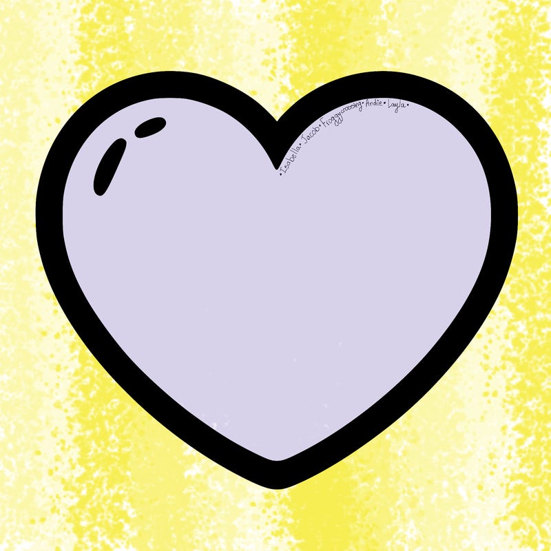 a blank heart
