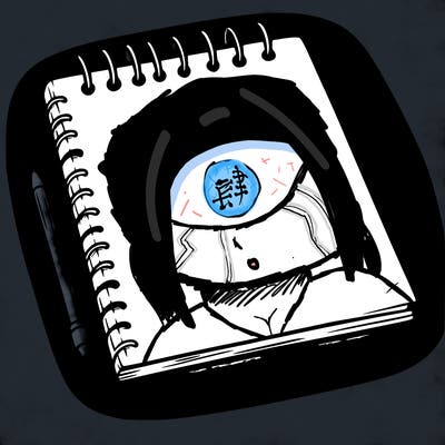 a blank sketch pad