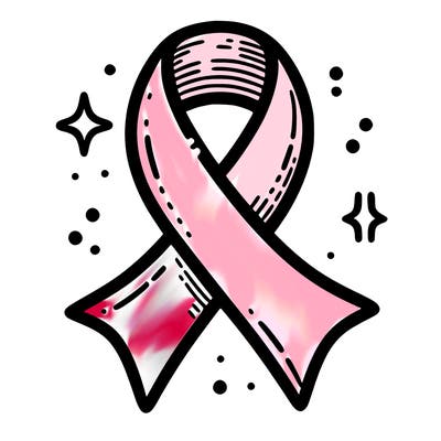 ribbon symbol of national breast cancer awareness month