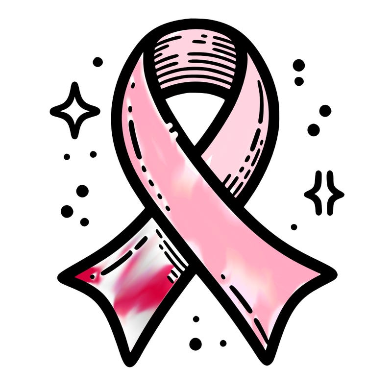 ribbon symbol of national breast cancer awareness month