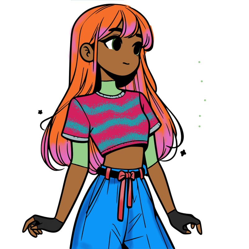 girl in a cute crop top