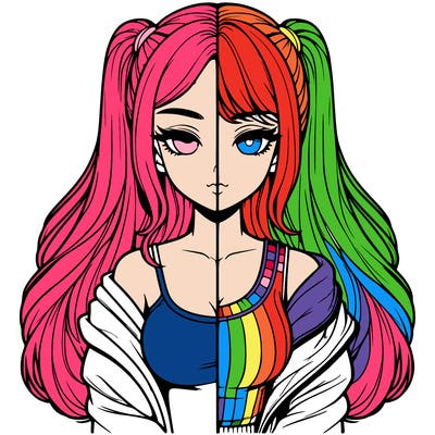 realistic girl split