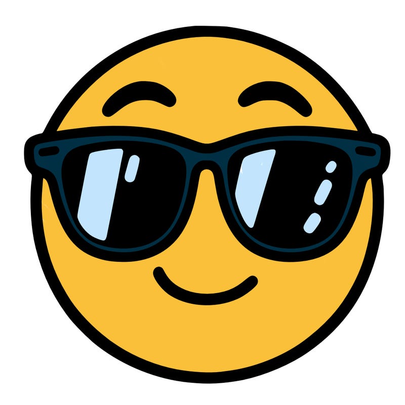 emoji with sunglasses