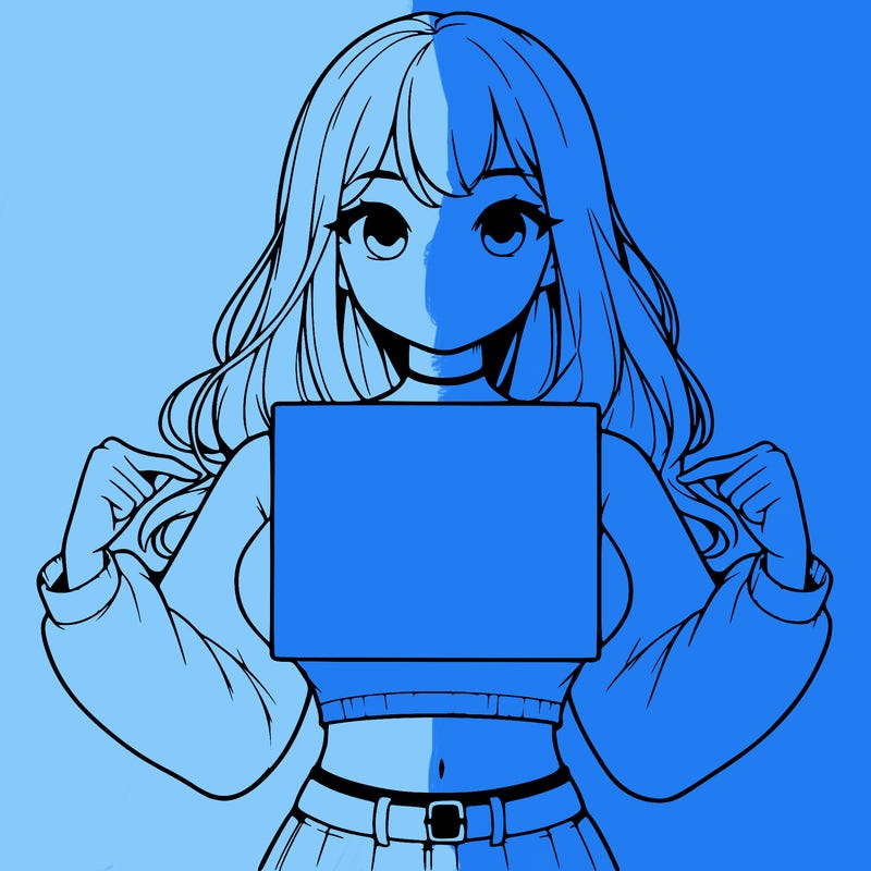 girl holding a blank sign in a long sleeve crop top