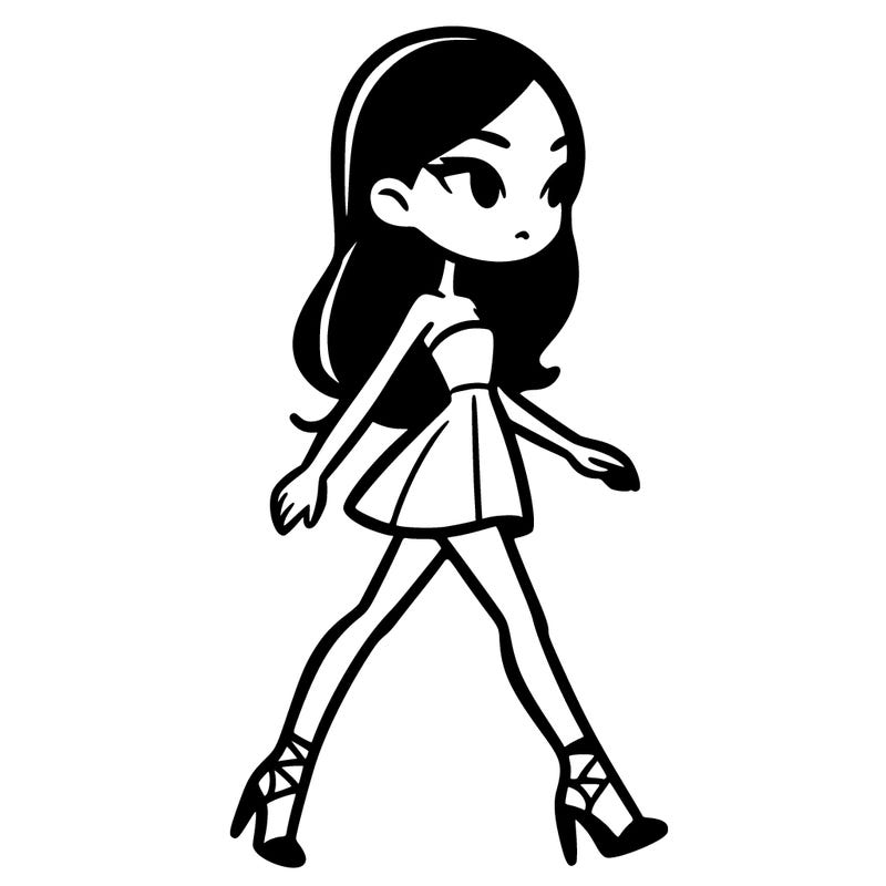 super model on runway